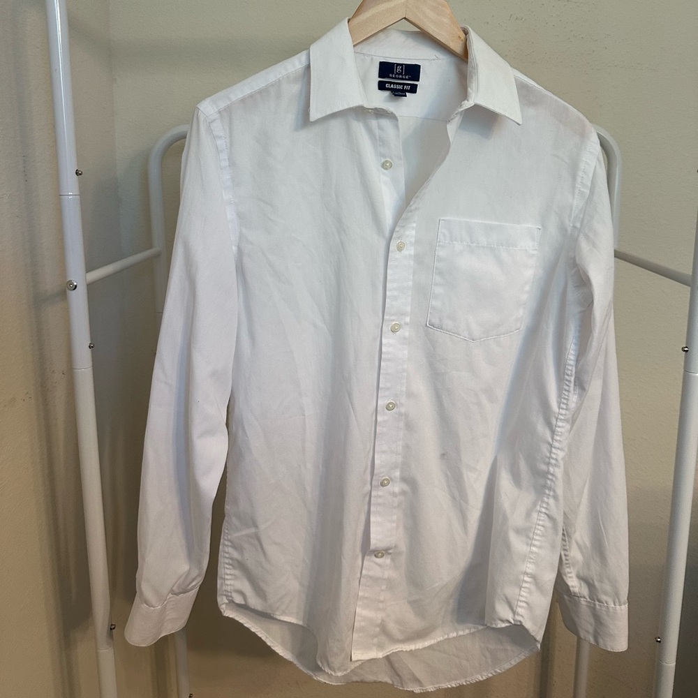 George White Men's Casual Button Down Shirt